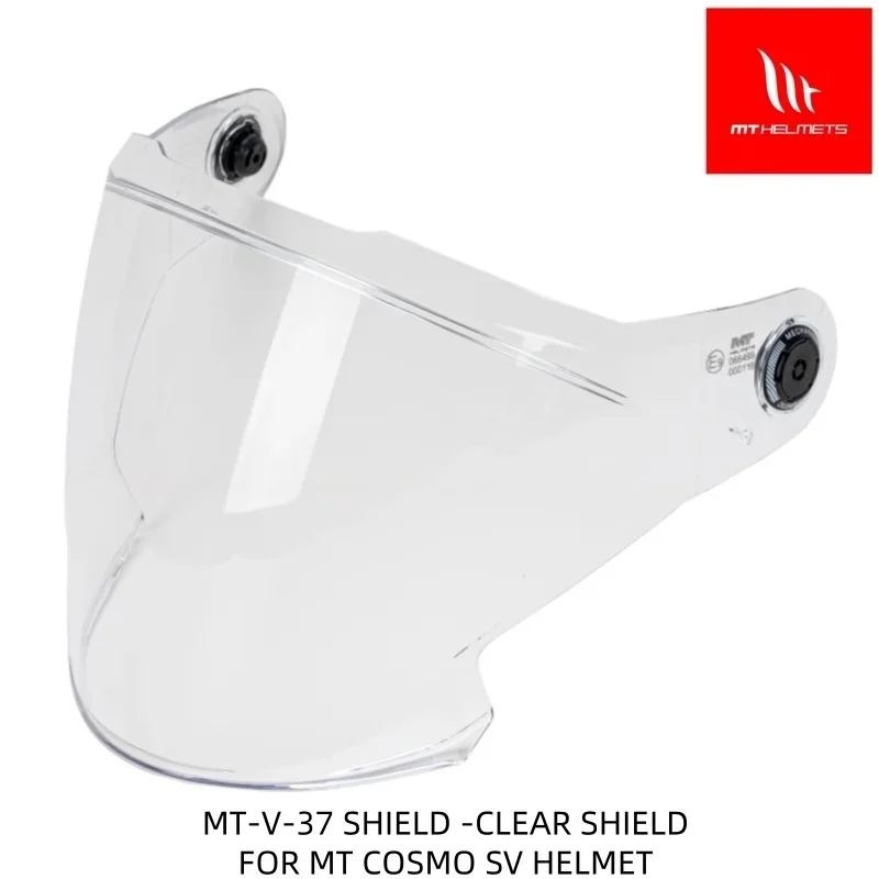 Original MT Cosmo SV Helmet Shield, UV400 Protection Windshield, Easy Installation Replacement Visor, Universal Fit