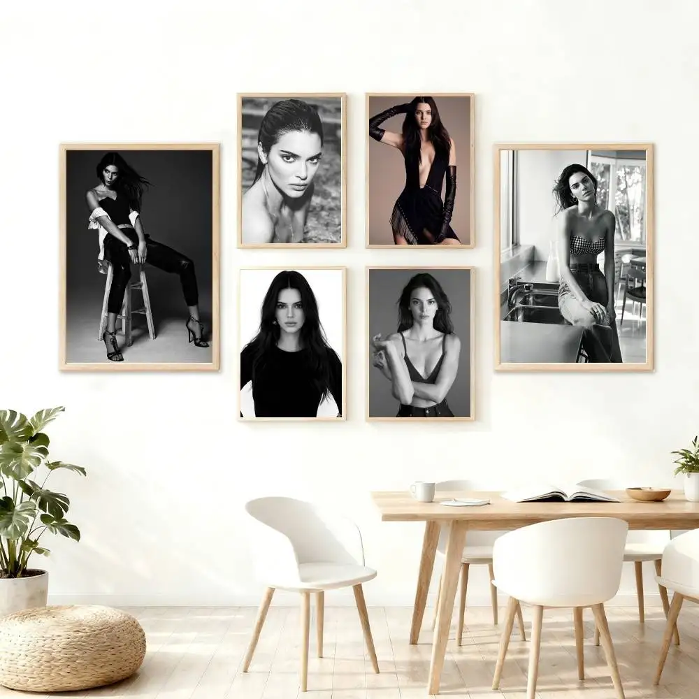 Model K-Kendall Jenner lassic Cover Canvas Painting Print Poster For Living Room Wall Art Home Decor Pictures Gift