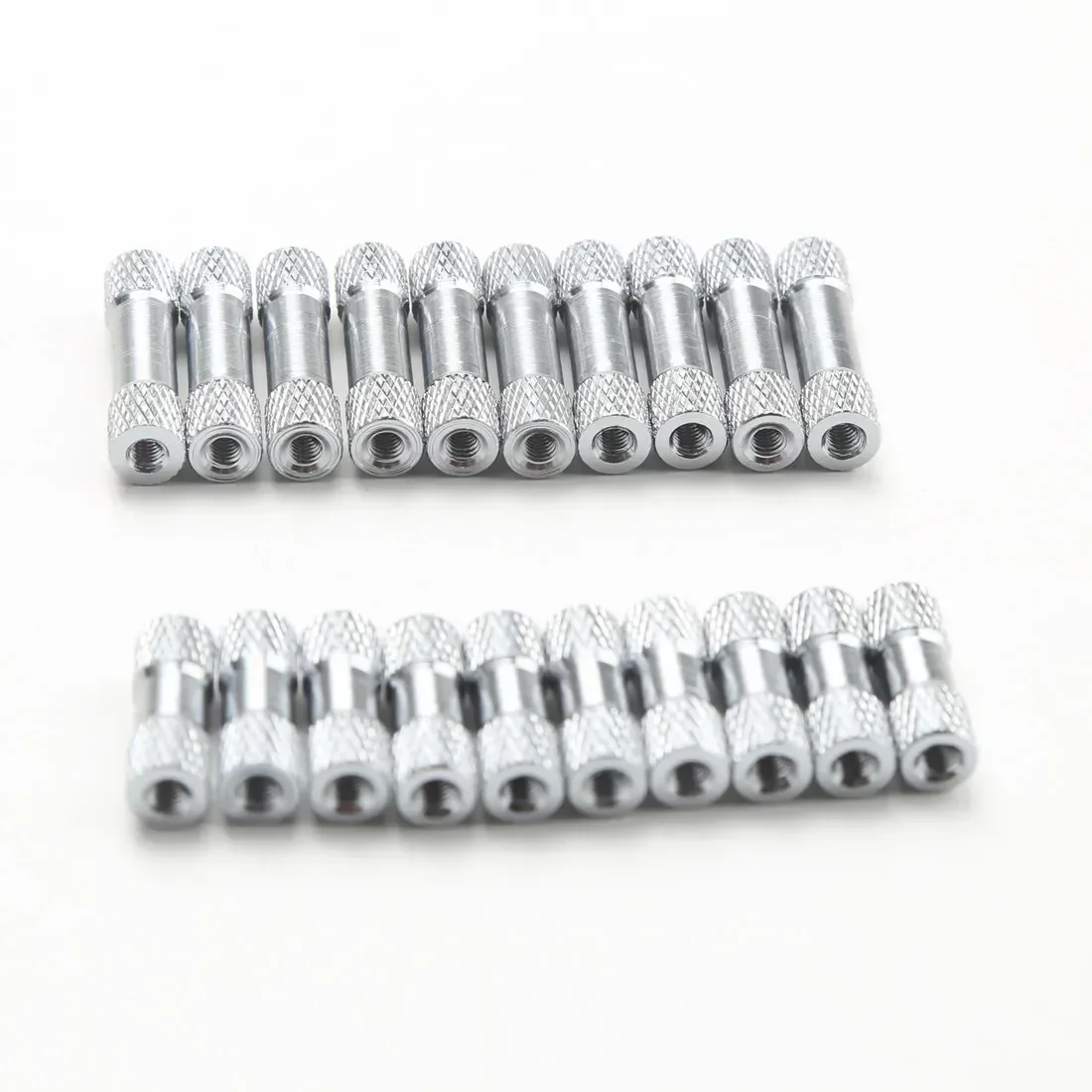 10pcs/lot M3 M3*18 M3*25mm Sliver Round Aluminum Standoff Column Rods Round Aluminum Spacer for Mark 4 5/6/7inch RC FPV Drone