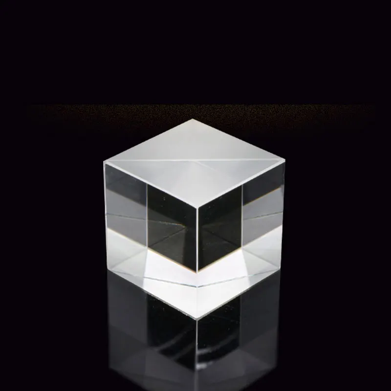 70x70x70mm Cubo di vetro ottico Dicroico Fascio di dispersione Splitter Prisma Rapporto di divisione 50:50 per Spectrometro Esperimento Prisma