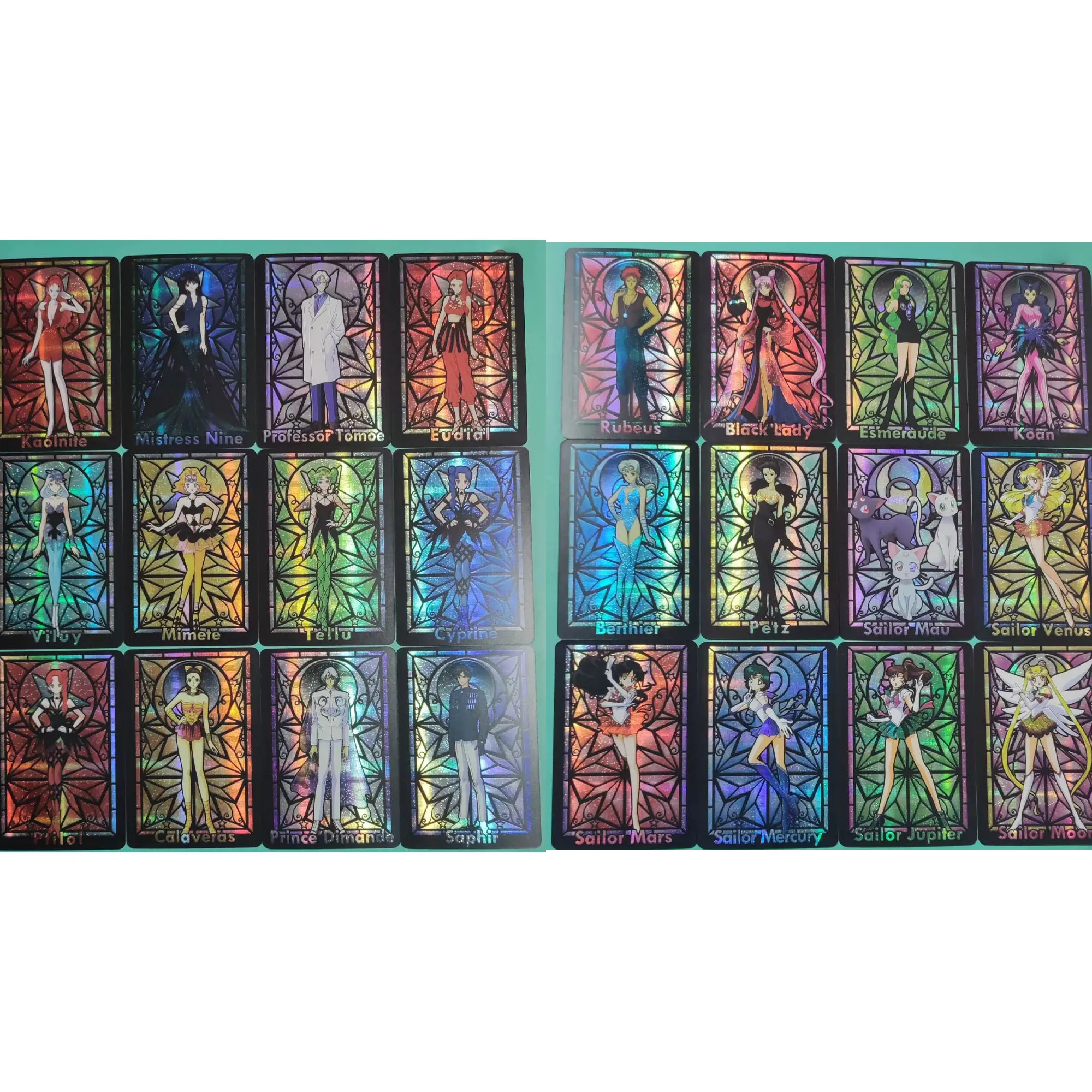DIY Self Control  Sailor Moon Collect Signature Trading Flash Card Anime Cartoon Christmas Gift for Collectors