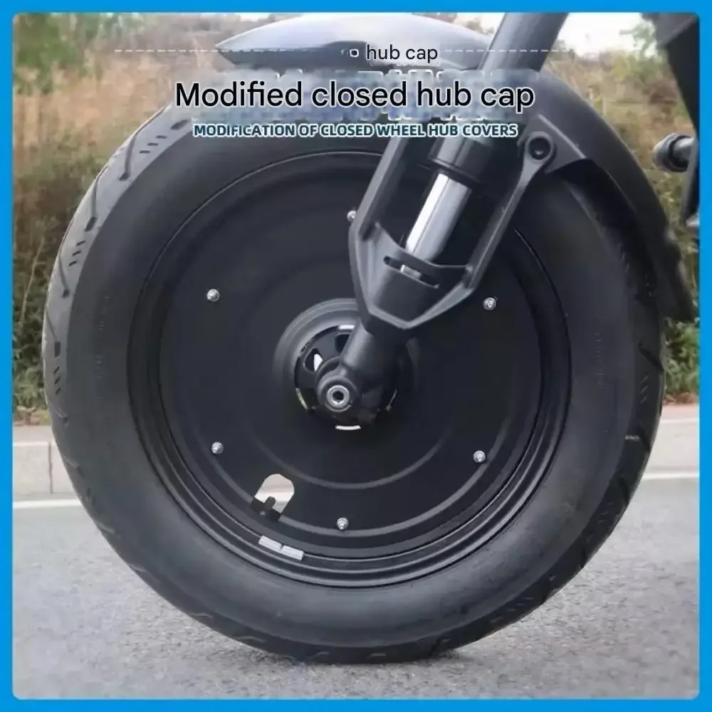 

FOR Black Warrior Metal Wheel Hub Covers for VOGE CU525 Front Rear Rims Decorative Shields Easy Install Accessory
