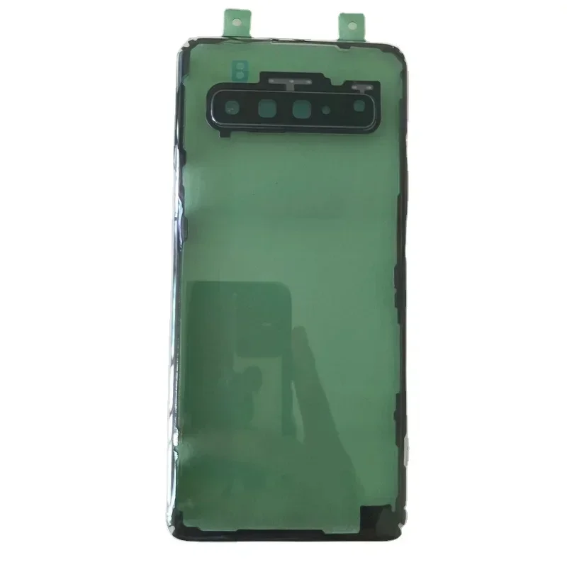 For Samsung Galaxy S10 5G G977 Battery Cover Back Glass Panel Rear Housing Door Case With Camera Lens Repair Parts