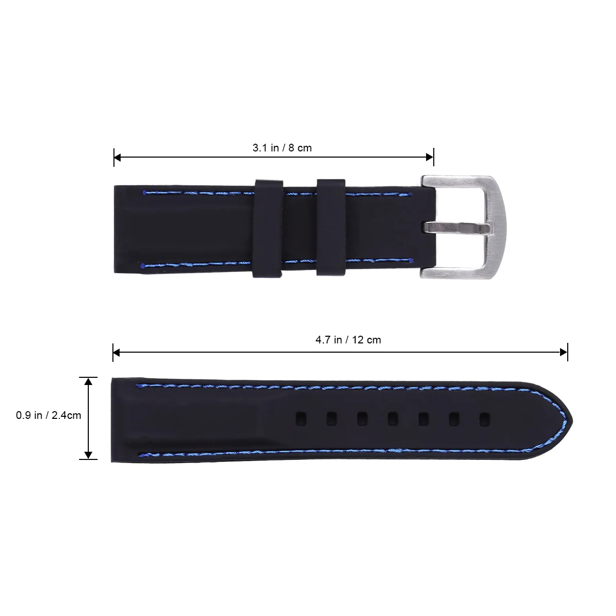 

24 Watch Band 24mm Strap Strong Durability Bands Straps Diving