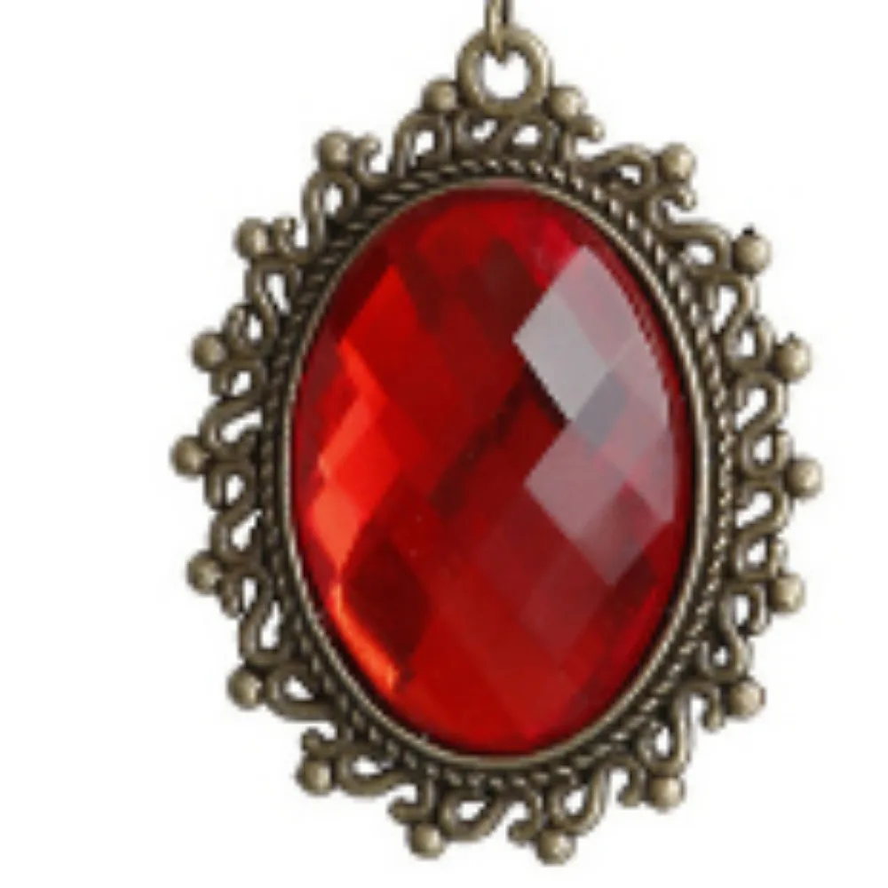 Halloween Retro Mode Metall große Juwel Anhänger Ohrringe Ohr Pin Spitze Rand Ohrringe