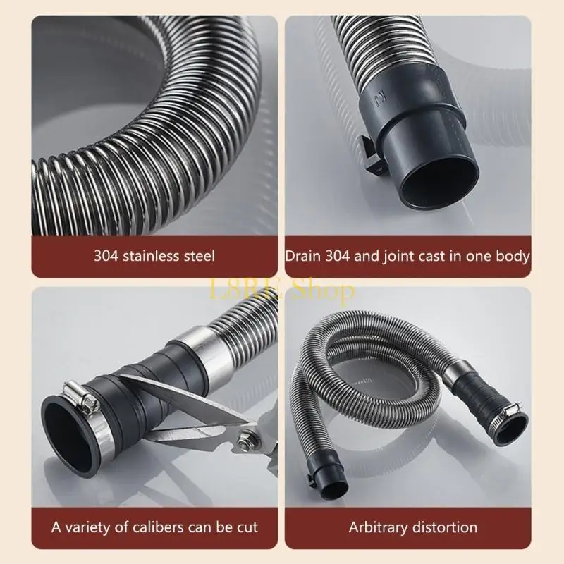 L8RE Drain Tube Текстура нержавеющей стали, подходящая для домашнего и коммерческого использования