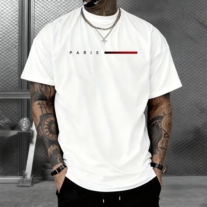 Baumwolle Heiße Verkäufe Herren T-shirt Druck Kurzarm Täglich Casual Tees Outdoor Sport Jogging Kleidung Straße Weiche Lose T-shirt