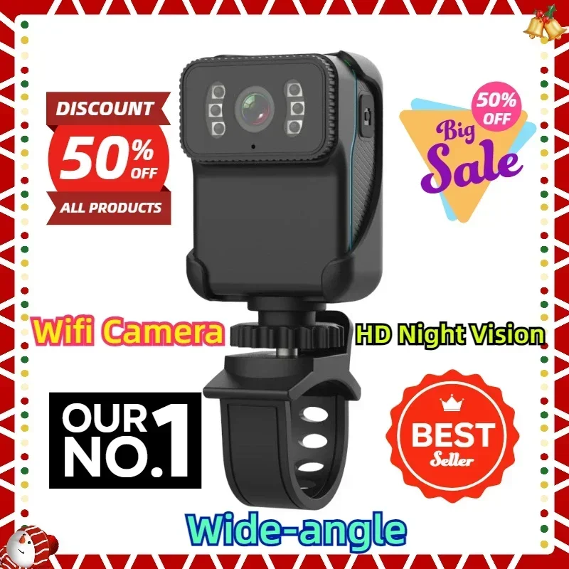 Wifi Camera Police Law Enforcement Recorder CS02 HD Night Vision Mini Portable DV Camera Outdoor Riding Wide-angle Mobile Phone