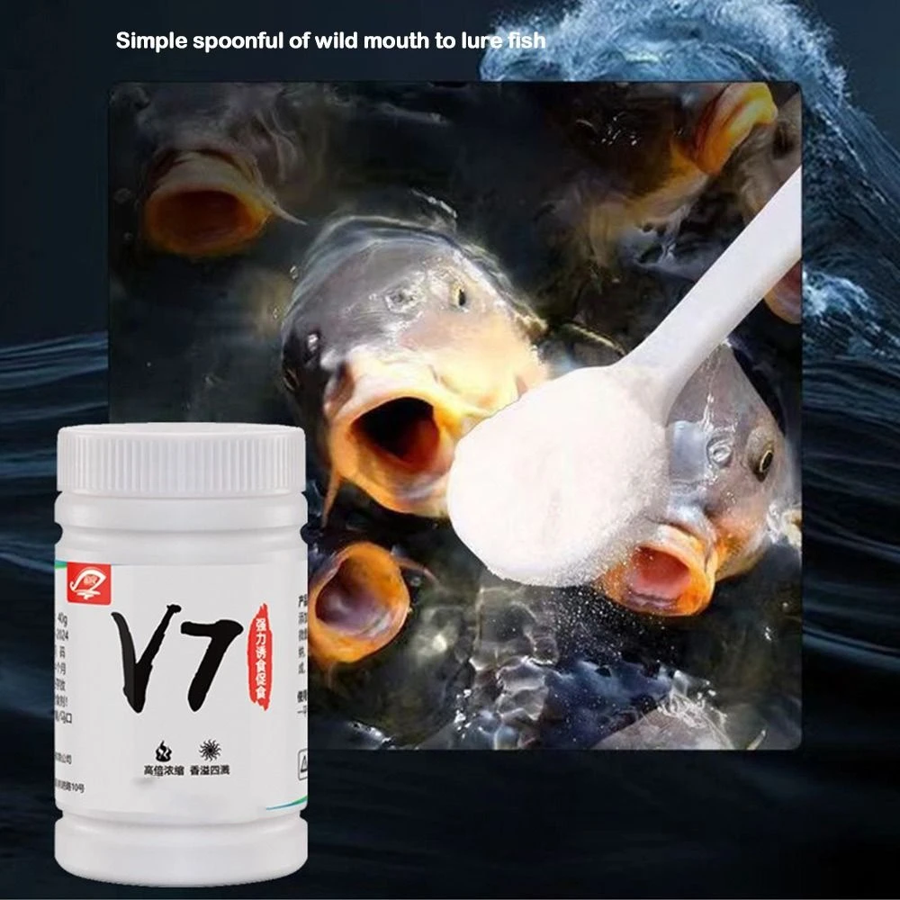 

1bottle+1Bag Powder Fish Hunger Hormone Fish Bait Attractant Dopa Salt Scent Aminofruit Acid Bait Enhancer Liquid