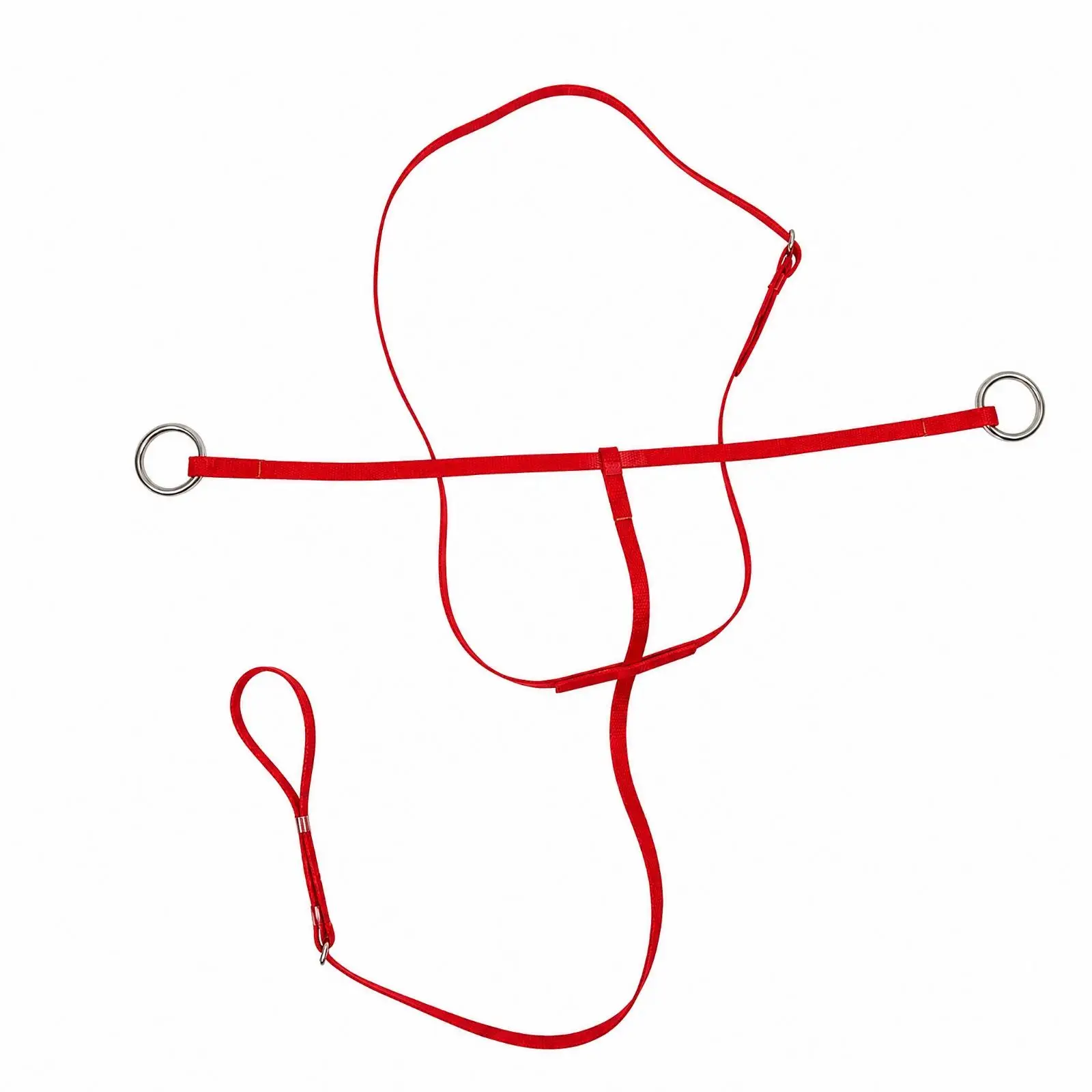 Adjustable Horse Training Reins with Metal Rings for Riding Practice Equestrian Accessories