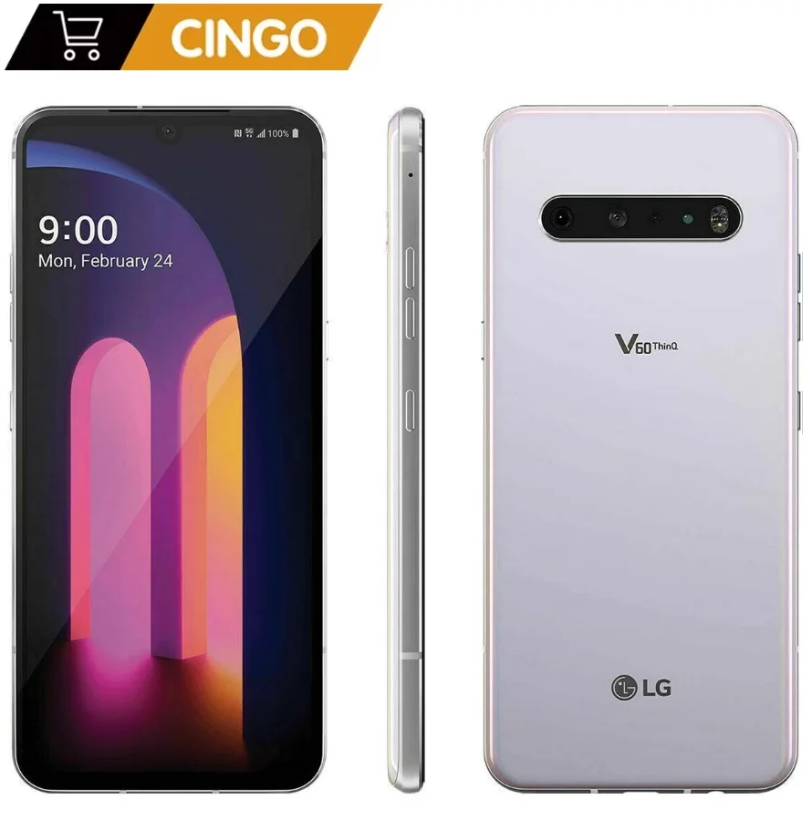 الأصلي LG V60 فتح النسخة اليابانية V600VM 6.8 بوصة Snapdragon 865nc 4G الهاتف المحمول 8GB RAM 128GB ROM أندرويد NFC Verizon