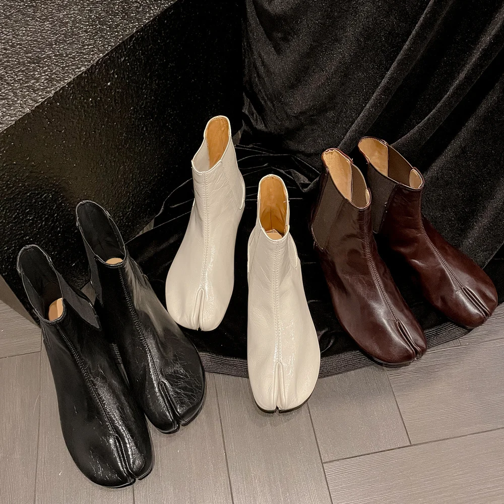 FEDONAS Newest Fashion Low Heels Women Ankle Boots Autumn Winter Genuine Leather Quality Office Ladies Short Boots Shoes Woman image 3