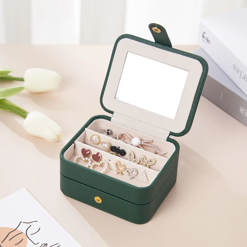 Multi-layer Jewelry Box, Anti-oxidation Travel Portable Jewelry Storage Box, Earrings, Rings, Necklaces and Jewelry Storage Box