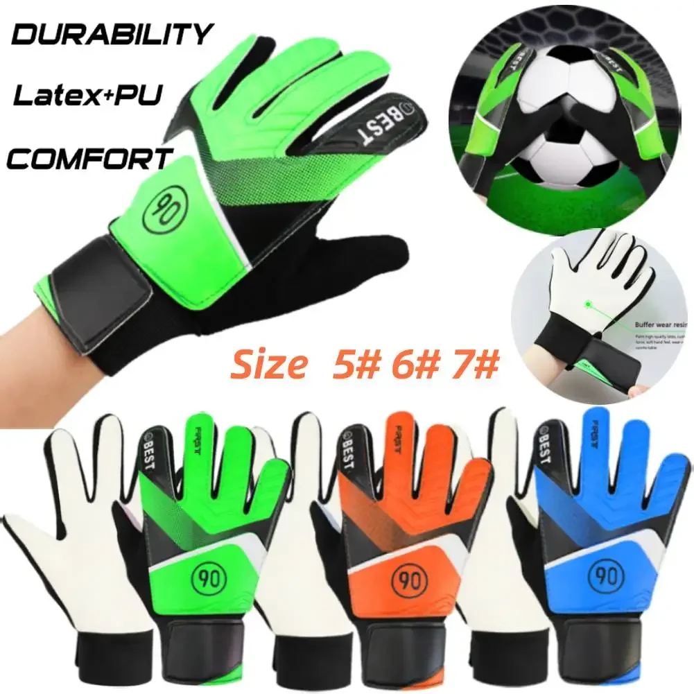 Latex Torwart Handschuhe Fußballs chutz Erwachsene Teenager Anti-Rutsch-Fußball handschuhe Fußball Torwart Kinder Torwart Handschuh