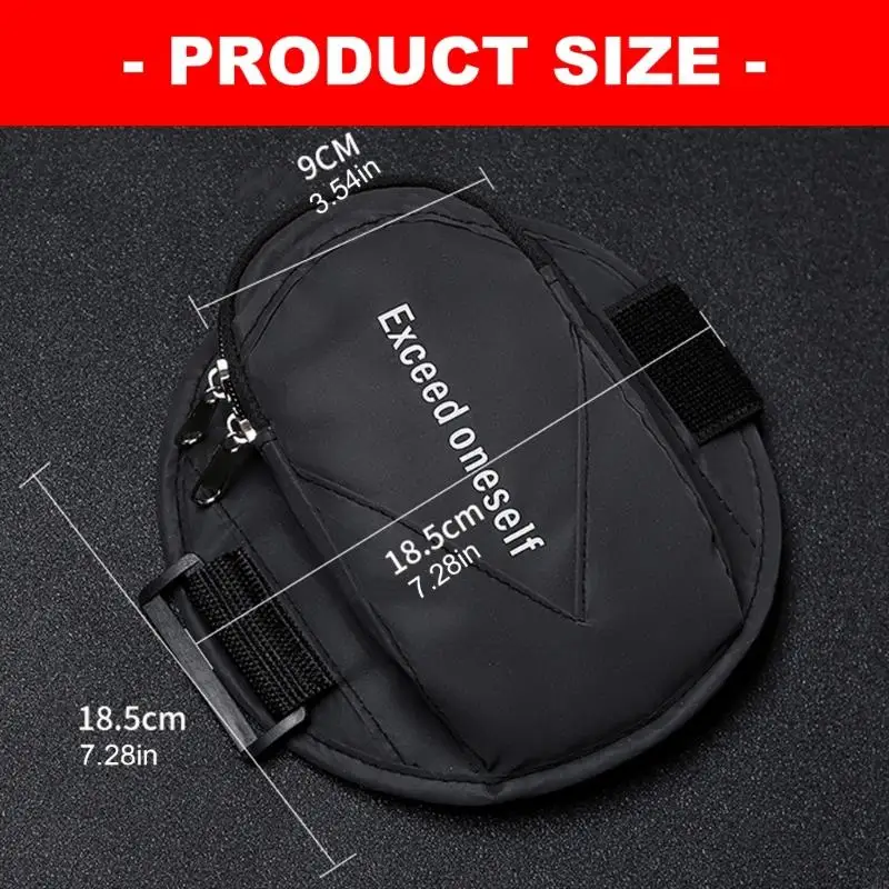 Running Phone Holder Armband Bag for Workouts, Adjustable Strap with Secure Storage for Phone, Keys and Cash for Daily 24BD