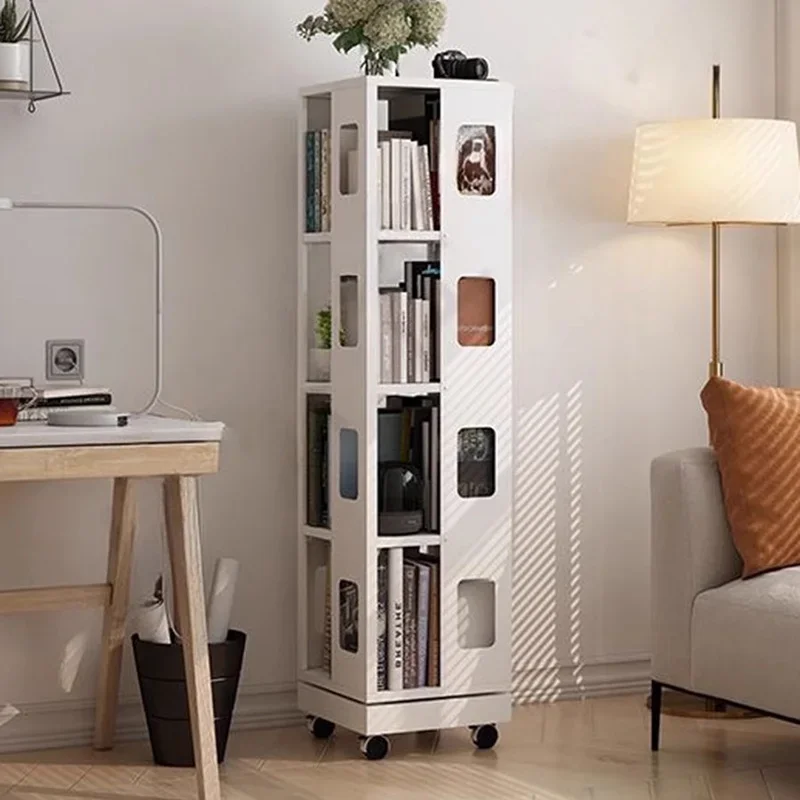 

Steel Mobile Bookshelf Household Children Mobile Minimalist Bookshelf Modern Tall Storage Estante Para Livros Furniture Bookcase