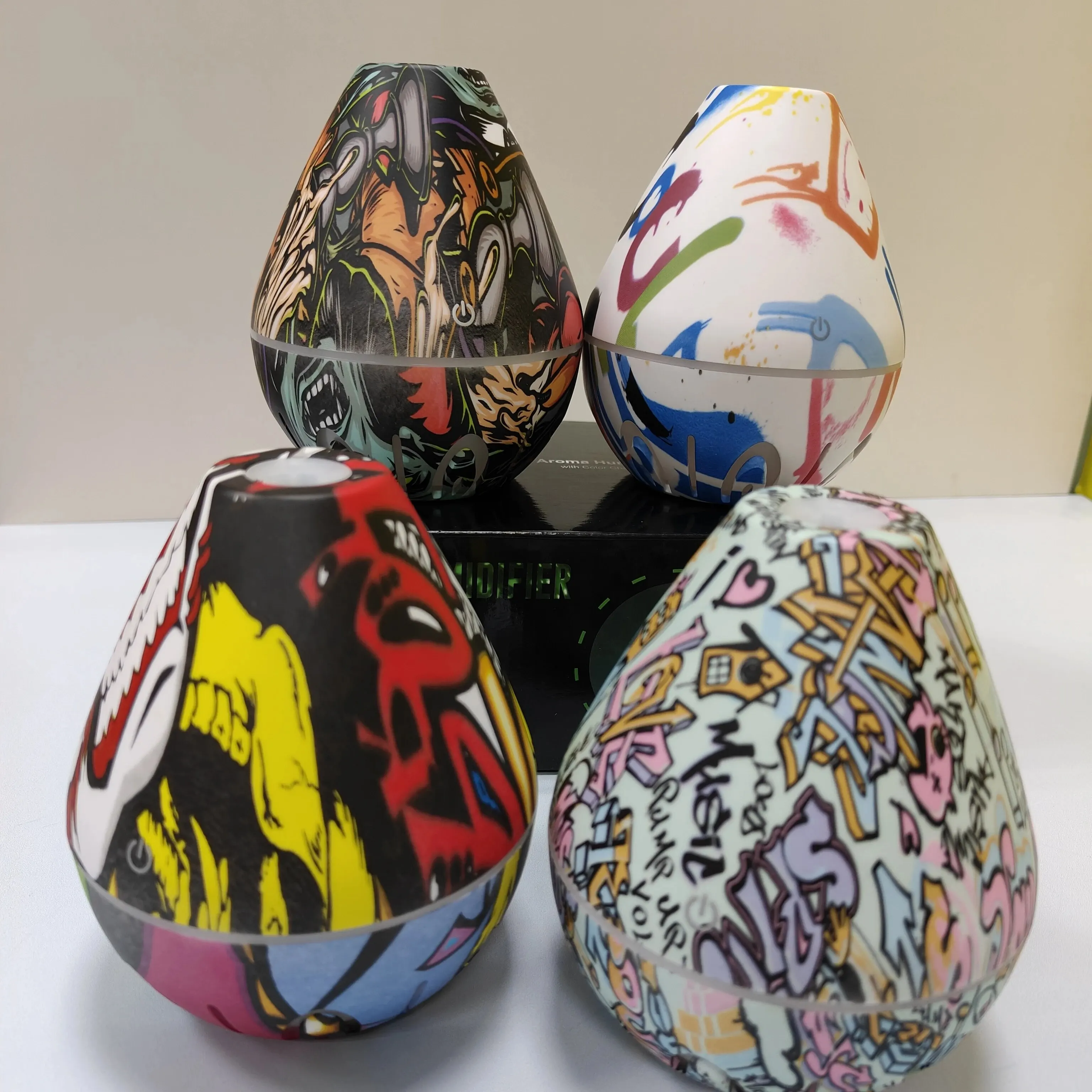 مرطب ضوء محيطي ملون USB إبداعي ، مرطب هواء ضباب بارد للاستخدام المنزلي والمكتب ، جديد