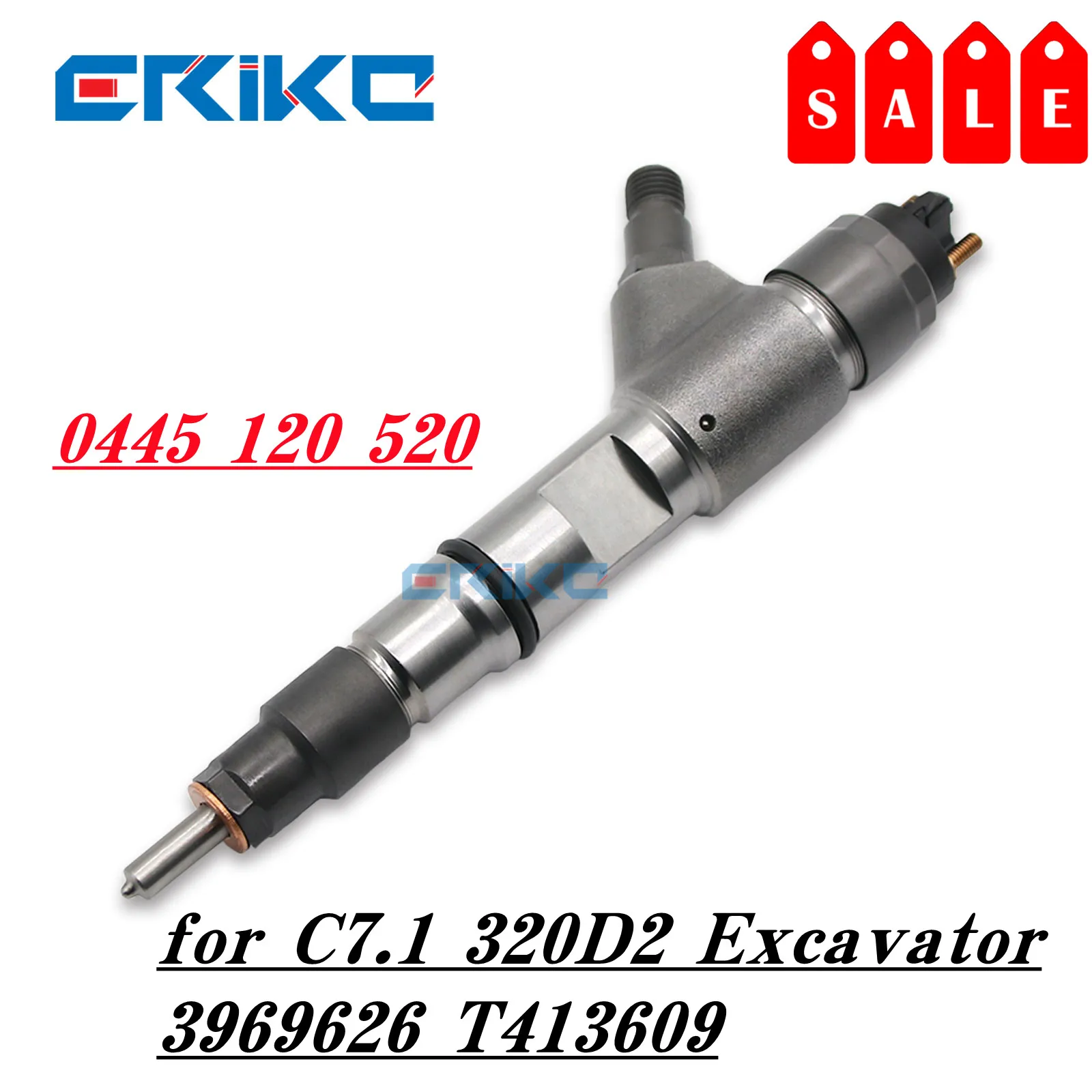 

0445120520 Fuel Injector Assy 396-9626 3969626 Common Rail Nozzle 0 445 120 520 for T413609 C7.1 320D2 Excavator