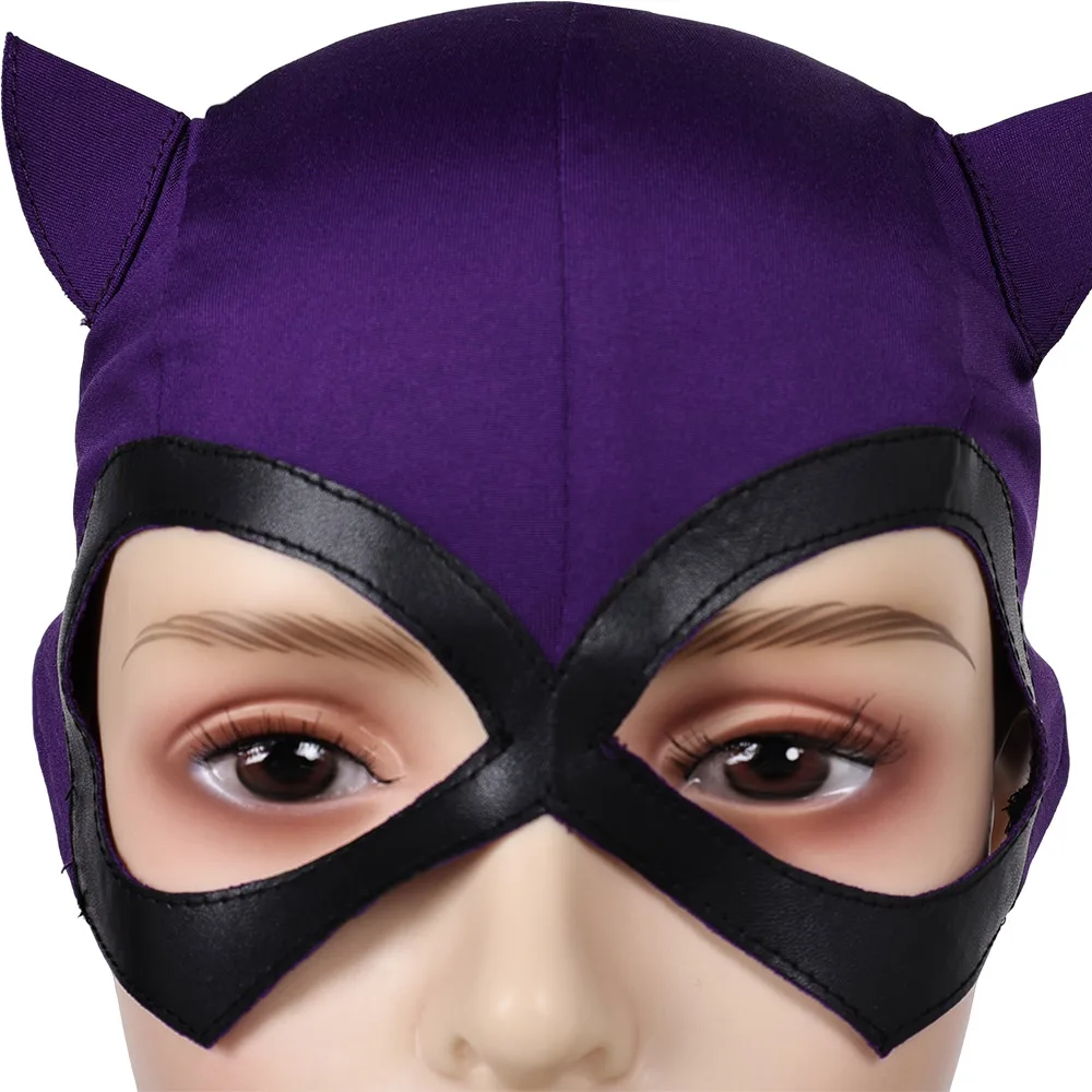 Máscara de Cosplay de fantasía Selina para mujer, película de superhéroe, accesorios de Disfraz de Tony, ropa de fiesta de Carnaval de Halloween