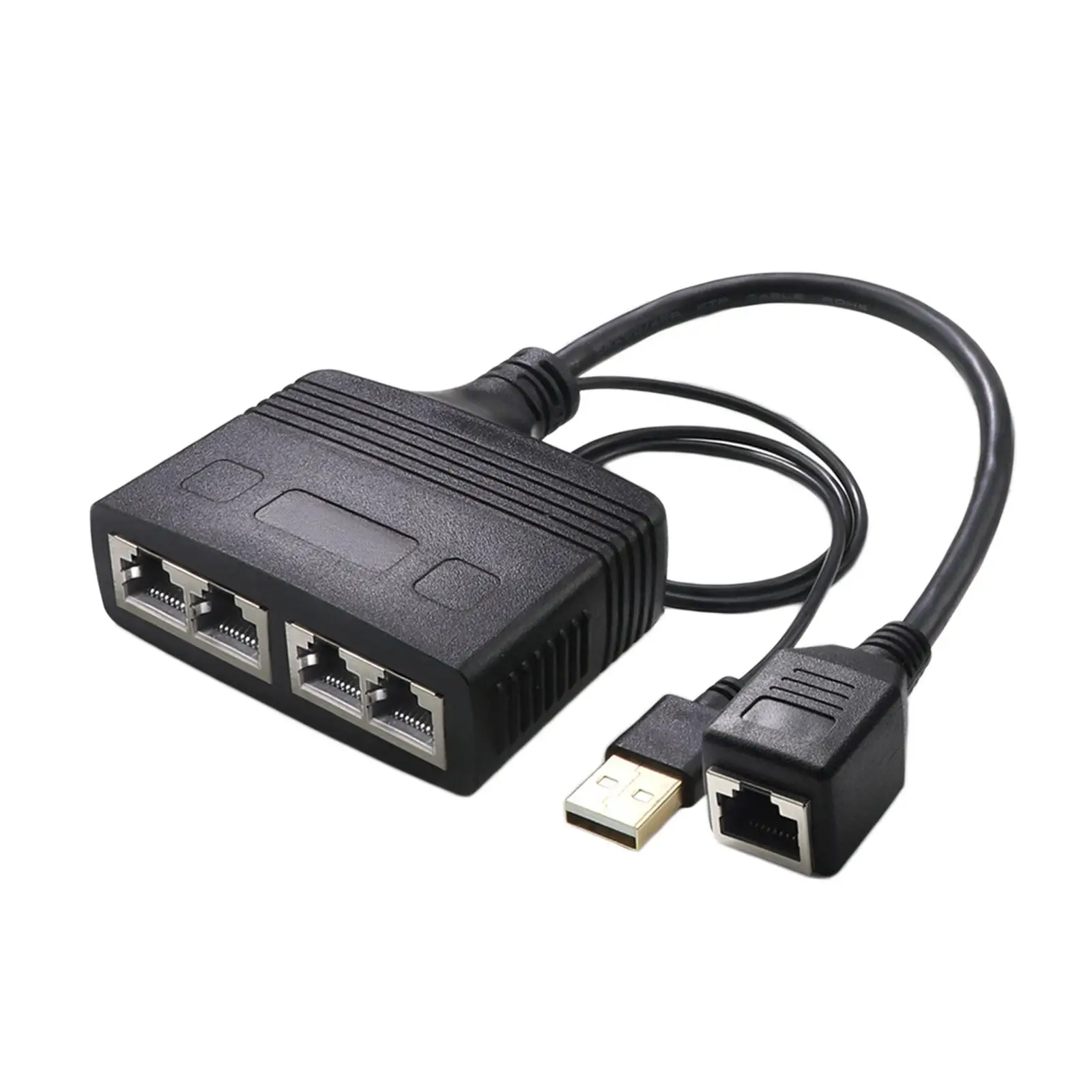 RJ45 Ethernet Splitter 1 to 4 Port Cable for Network Plug Connector Cat8