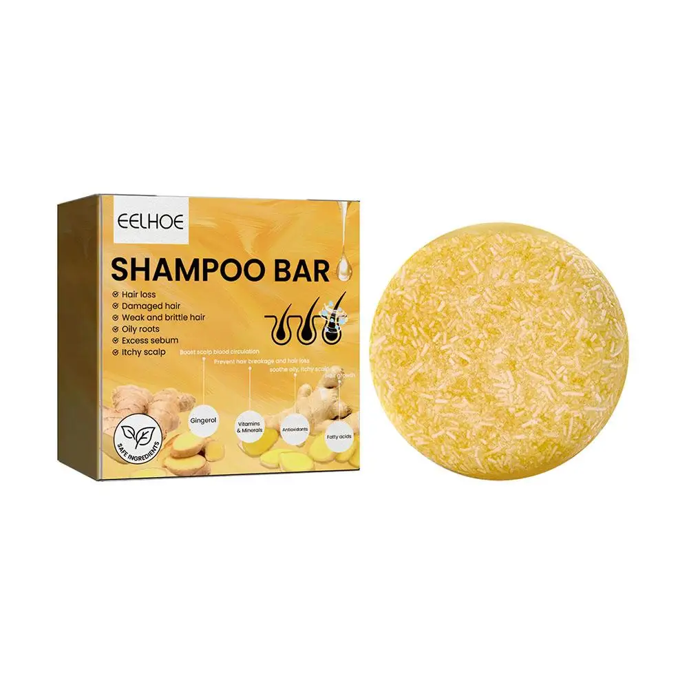 5PCS Ginger Shampoo Soap Anti-shedding Nursing Soap Shampoo Shampoo Soap Hair Follicle Repair Hair Care