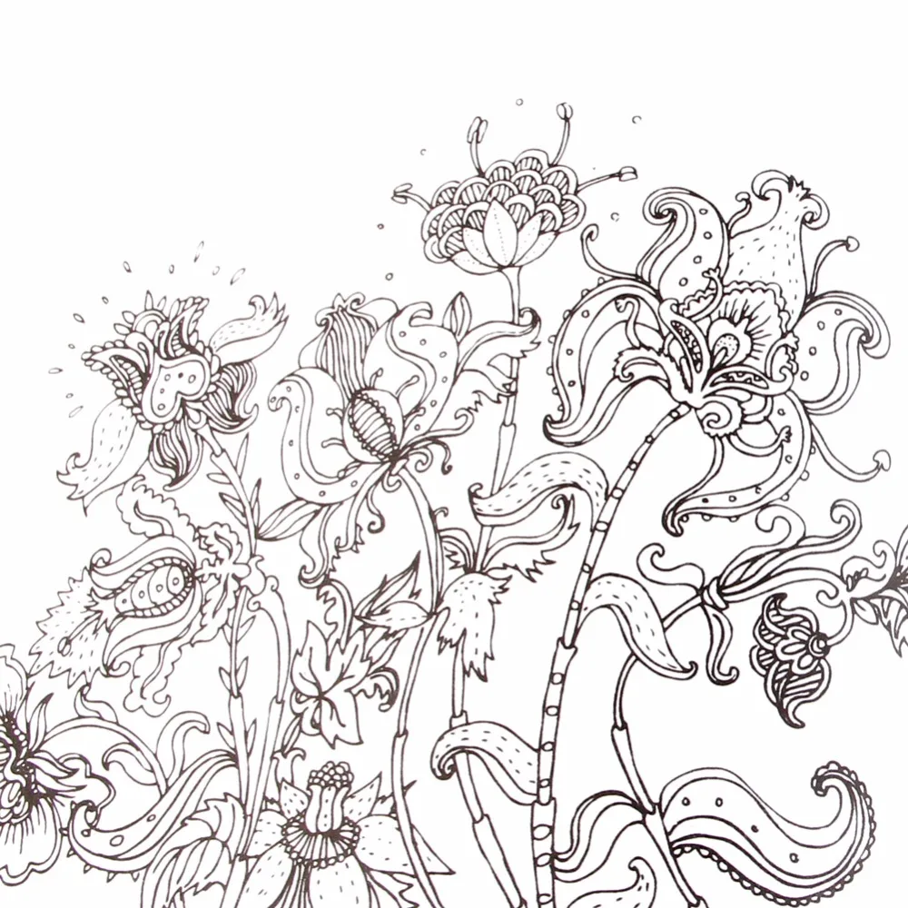 New English Adult Graffiti Gifts Books Wonderland Exploration Coloring Book