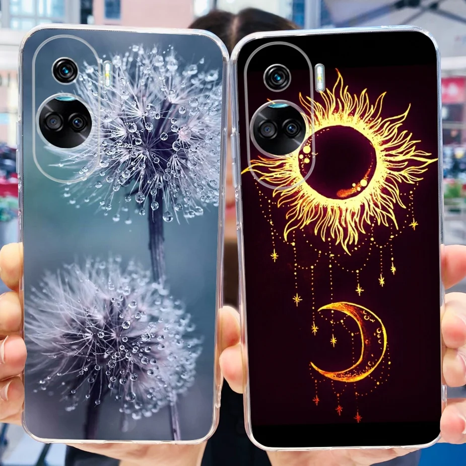 For Honor 90 Lite Case CRT-NX1 Cute Fashion Painted Back Cover Clear Silicone Soft TPU Phone Case For Honor 90 Lite 90Lite Coque