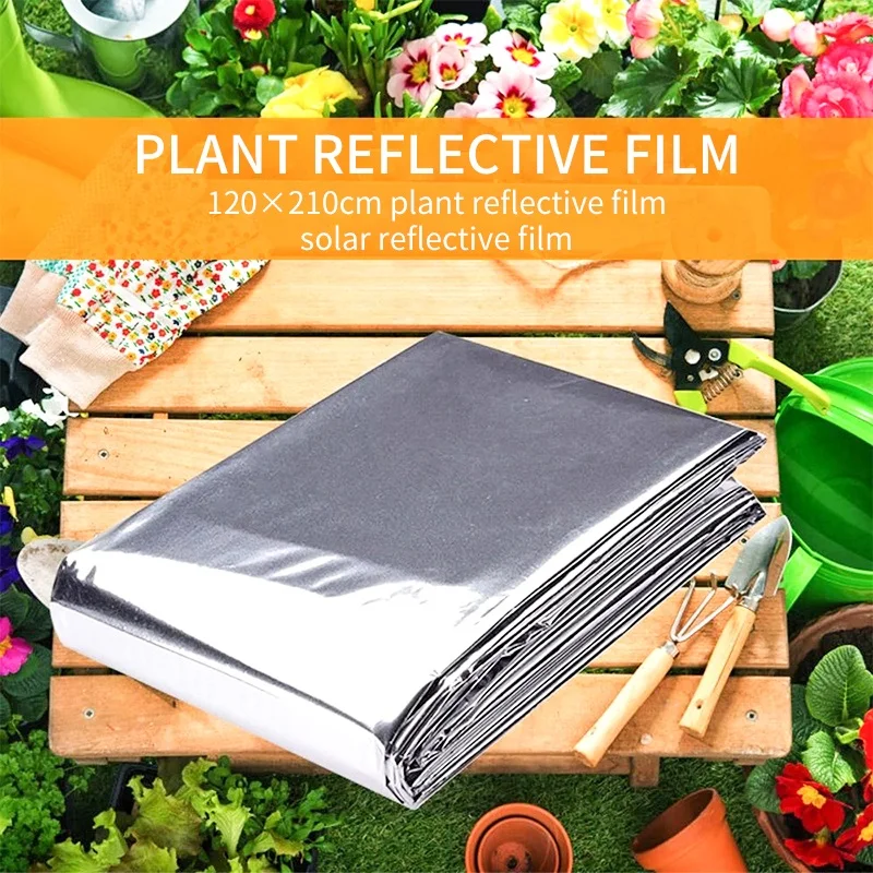 120x210cm Plant Cover Film Hydroponic Solar Reflective Film Grow Light Accessories Greenhouse Planting Reflectance Foil Sheet