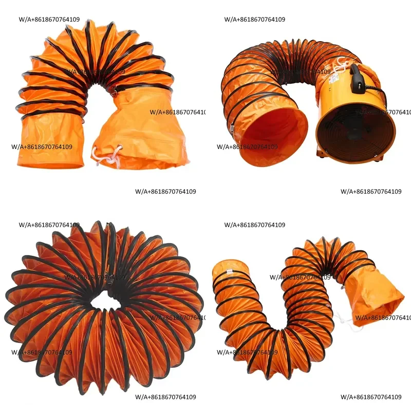 2026 16inch 400MM Pvc Flexible air Duct Easy to Install Over Either Round or Oval Ducting air Mover Ventilation Fan Parts