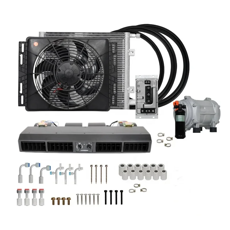 Dashboard Under Electric 24V 12v Universal Air Conditioning AC Kit 12V Automotive Air Conditioning