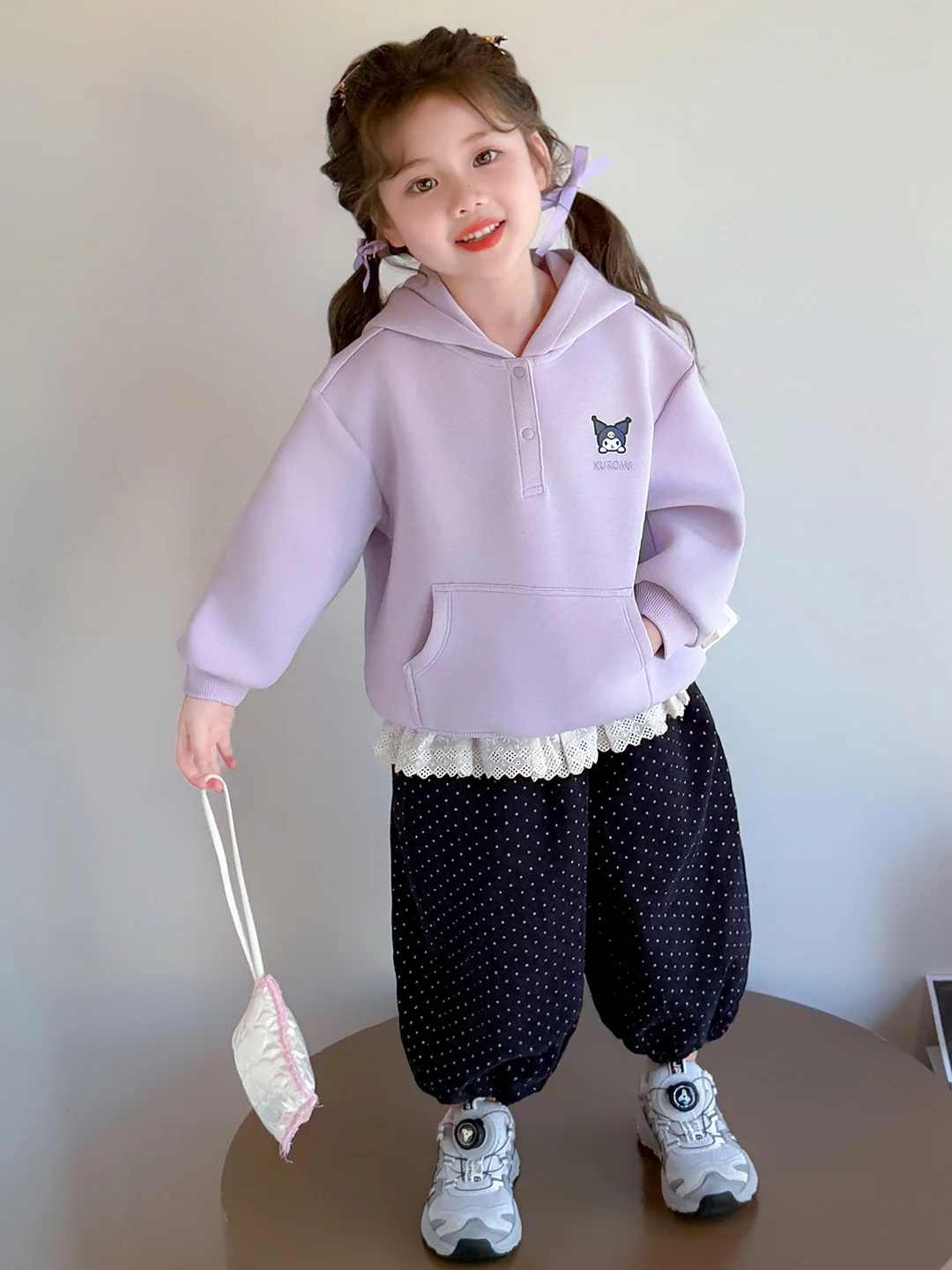 

Толстовка с милым дизайном головы для девочек, весна-осень, новинка 2025, милый модный топ с мультяшной головой для маленьких девочек