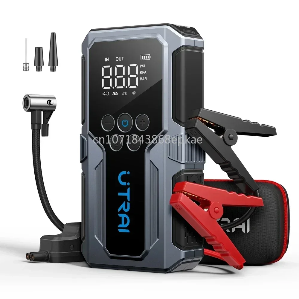 150PSI Air Pump Car Battery Emergency Boosters 1500A Car Jump Starter Power Bank Portable Starting Device Car Starter New