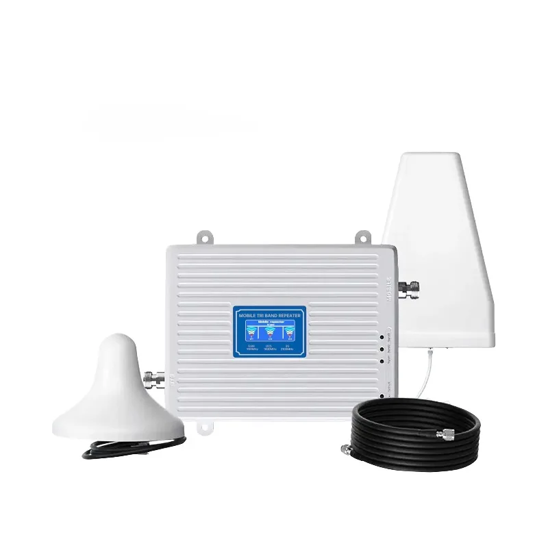 LTE GSM 2G 3G 4G Cell Phone Booster 3 Band Mobile Signal Amplifier Cellular Repeater DCS WCDMA 900 1800 2100 ,Band1/3/8