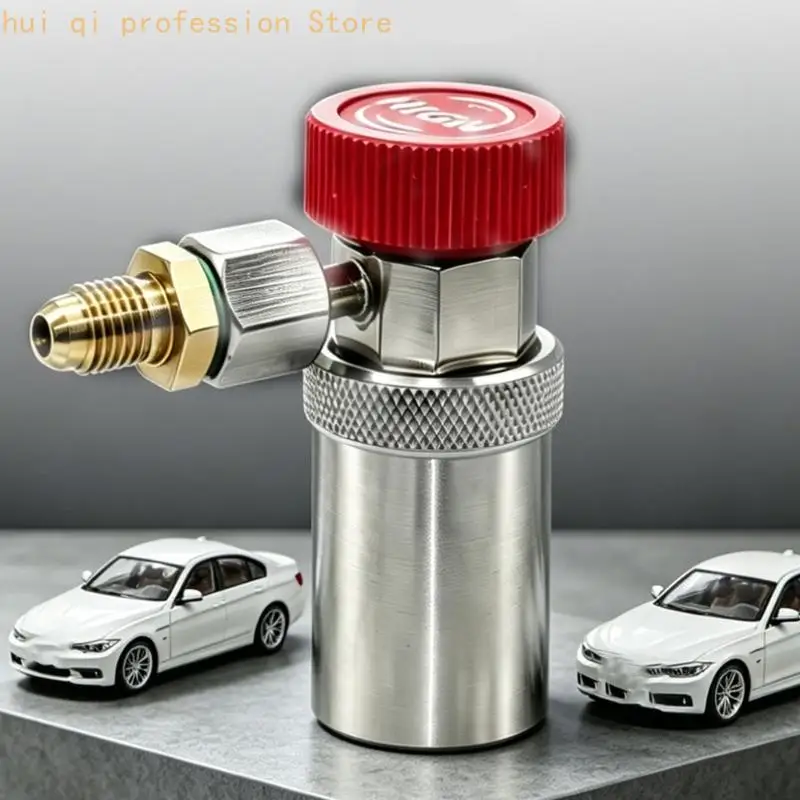 R134A Fahrzeug-Klimaanlagenadapter, verstellbare Schnellkupplung und 1/4 SAE-Gewindeanschluss H8WE – Detail 3