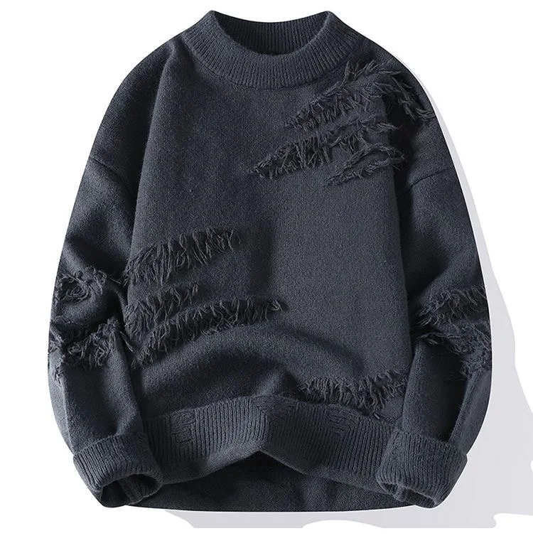 Autumn and winter lazy style trendy warm and thick loose pullover sweater men's and women's outerwear knit