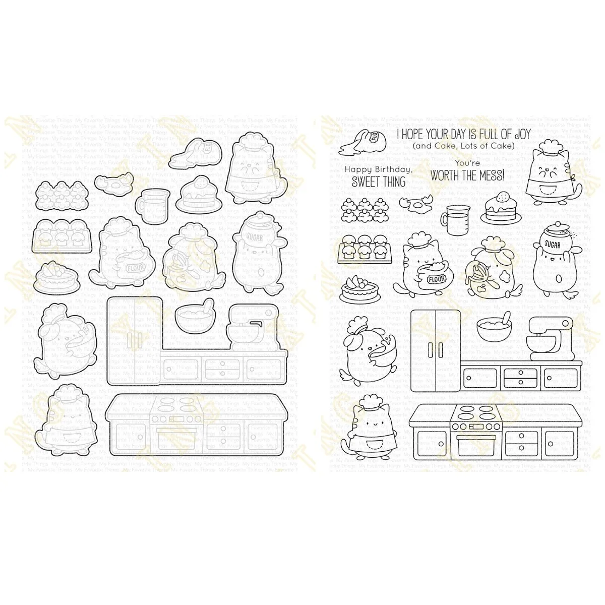 

Kitchen Cuties Metal Cutting Dies Clear Stamps for DIY Scrapbook Paper Craft Handmade Card Album Punch Art Cutter New Arrival