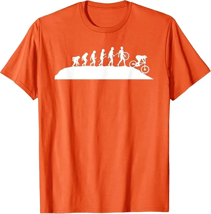Downhill Evolution - Downhill-Fahrer Mountainbike-Fahrer MTB T-Shirt Y2k Trail-Biking Outdoor-Kleidung Humor MTB Radfahrer Cooles T-Shirt – Detail 11