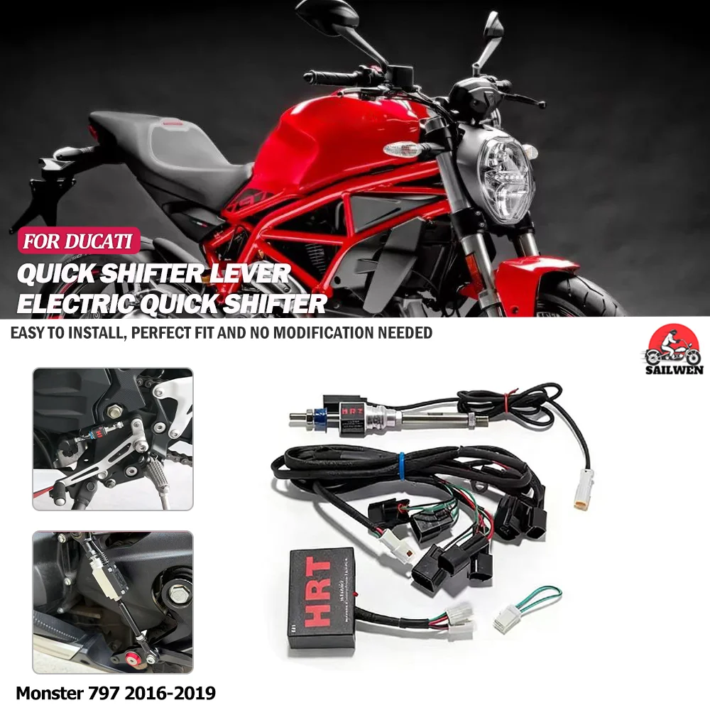 

For Ducati Monster 797 2016-2019 Motorcycle one-way/two-way quick shift lever gear shifter quick transmission