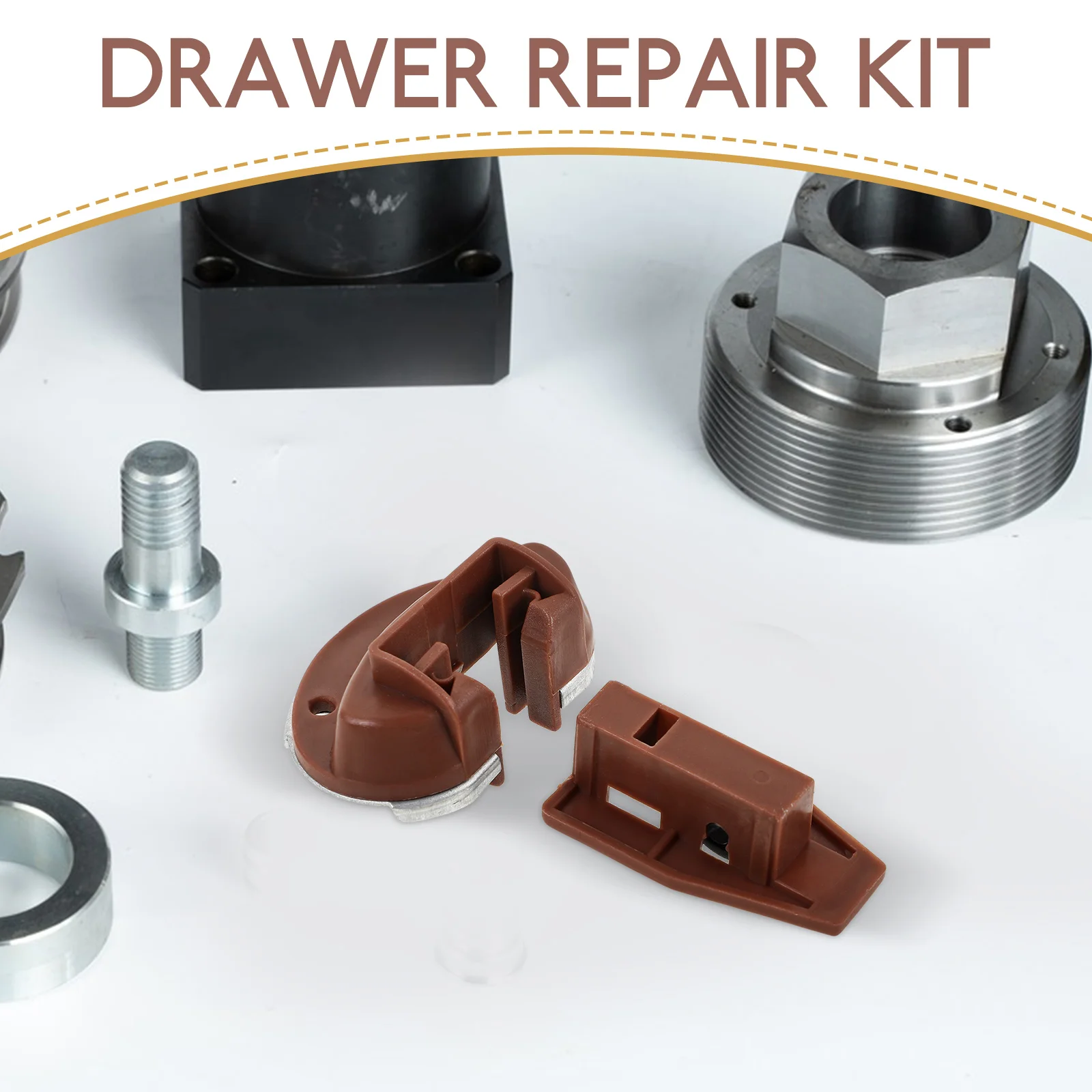 

2 Sets Plug Drawer Rail Positioner Sliders Drawers Slides Repair Kits