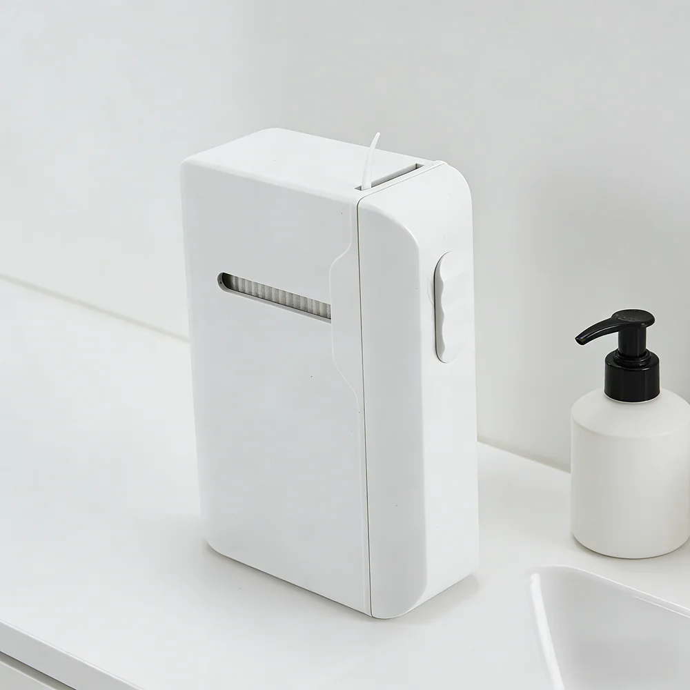 

Портативный диспенсер для зубной нити на 80 штук с автоматическим выдвижным футляром, коробка для хранения нити, для ухода за полостью рта дома и в путешествиях