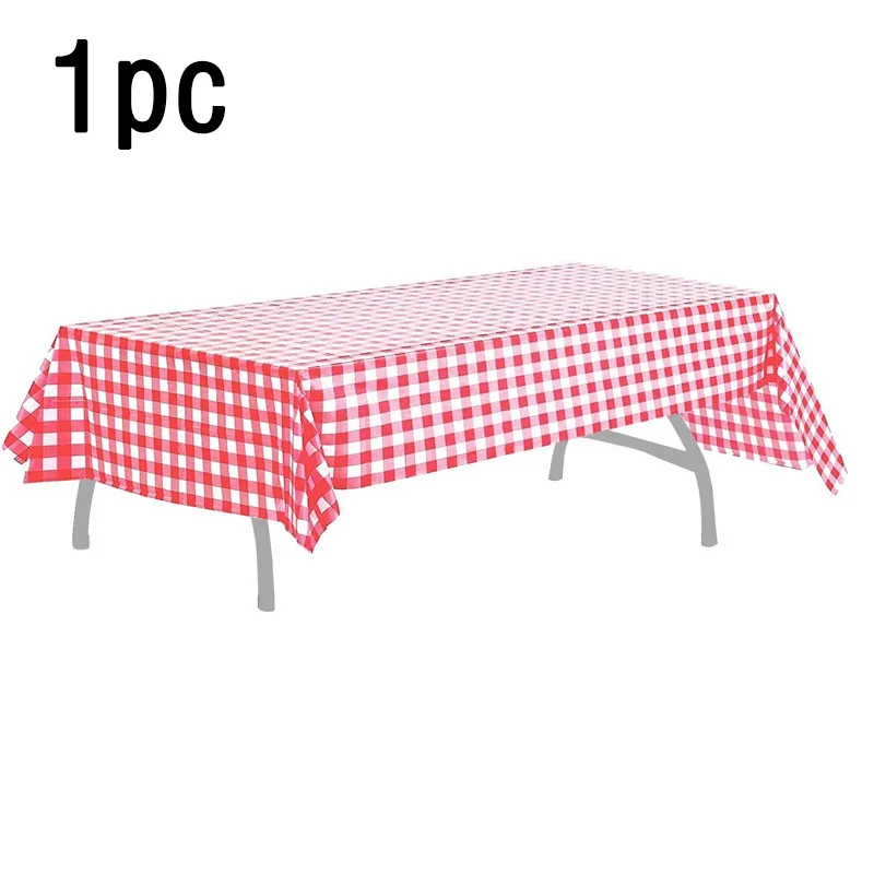 Stocking Stuffers Red & White Checkered Tablecloth - Cozy Home Holiday Dinner Table Cover Christmas Household Table Decor Cloth
