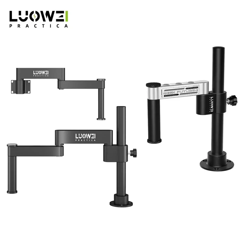 

Luowei LW-017 вращающийся штатив, Универсальный гибкий складной регулируемый фиксированный подъемный металлический кованый Кронштейн 360 °