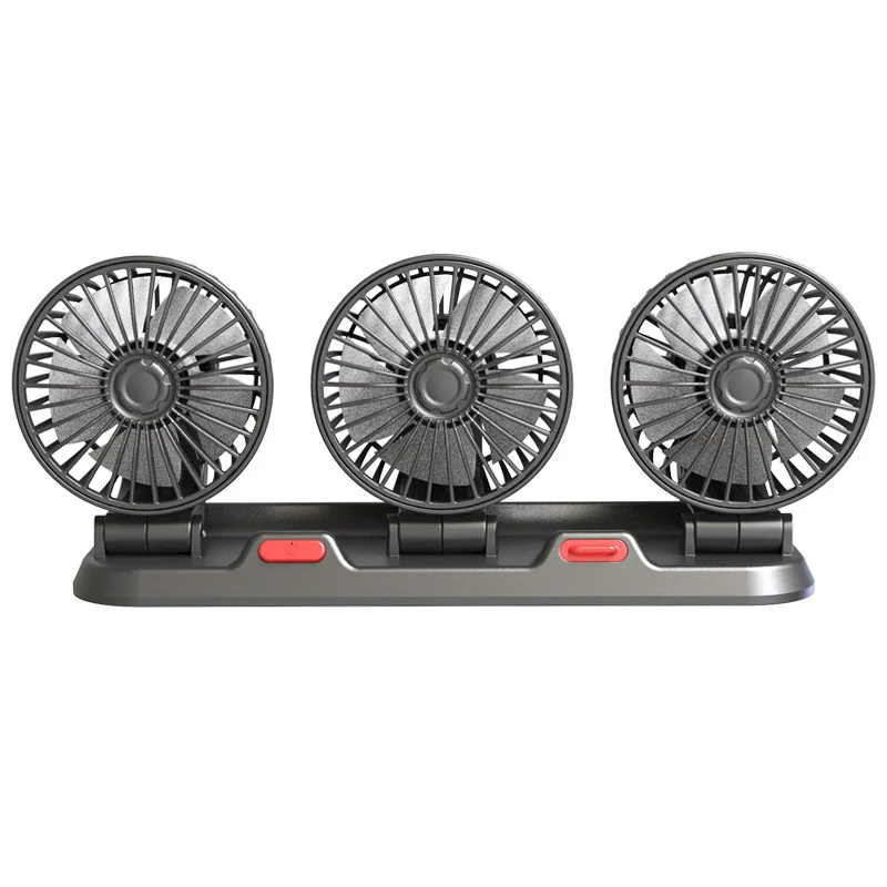 

Auto Supplies Car Fan 24v Large Truck 12v Strong Wind USB Interface Multifunctional Double Head Fan