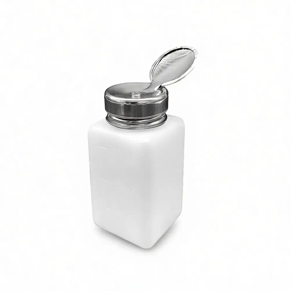 Durable Anti Static Dispenser Pump Bottle Liquid Solvent Storage Square Container For Cleaning Repair Tasks