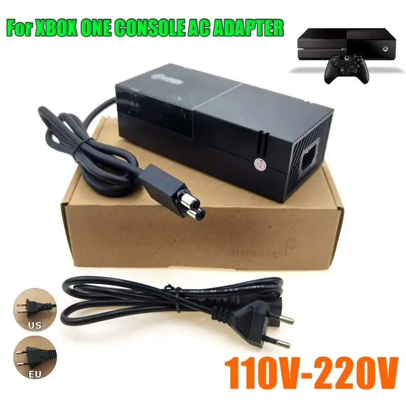 

Top EU US Plug For Xbox One Power Supply AC Adapter Replacement Charger With Cable 110-240V Power Adaptor for Microsoft Xbx one