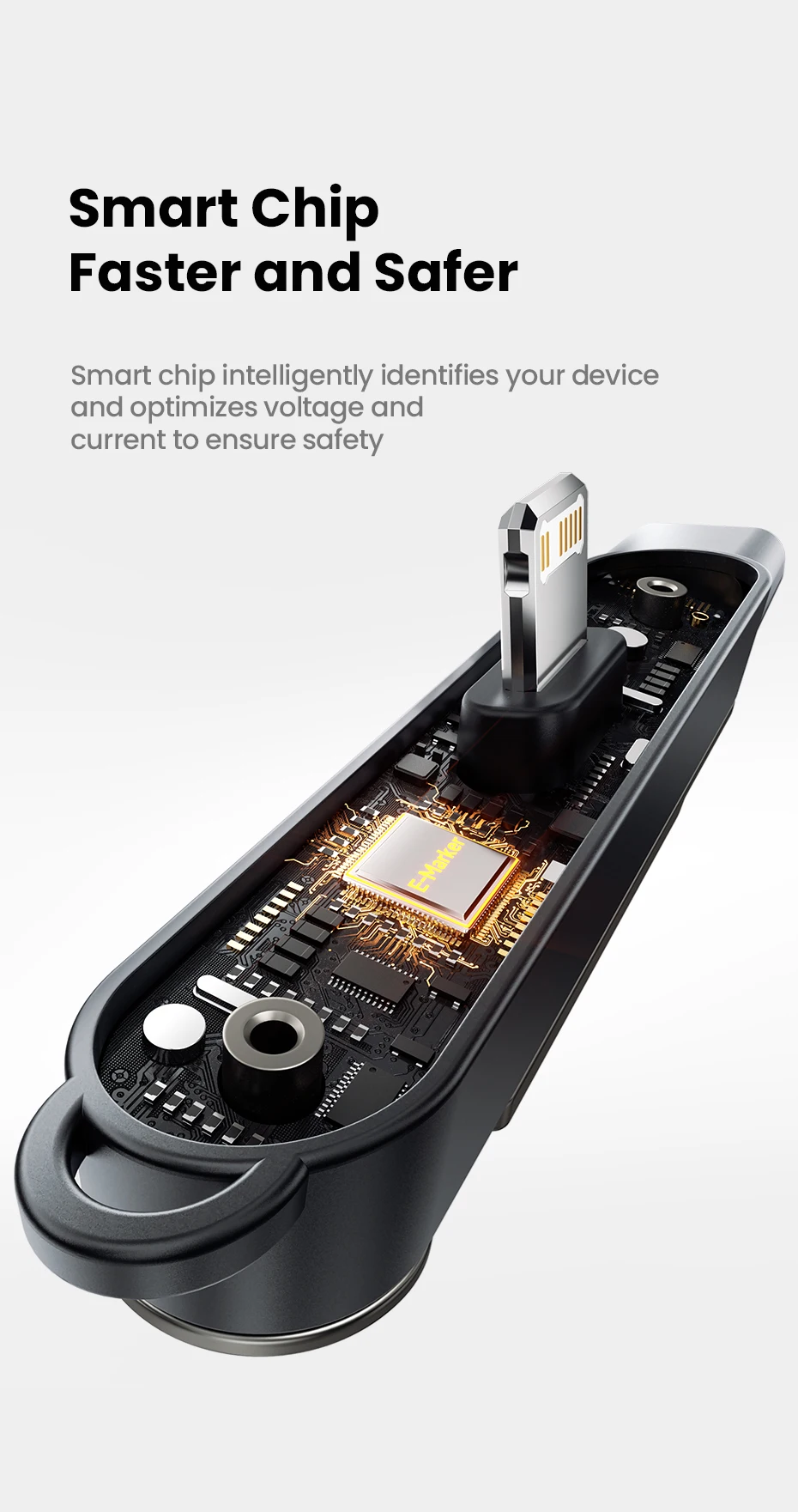 Toocki 30W USB-C-auf-Lightning-Adapter mit integriertem Klappständer und Trageband, tragbarer Typ-C-Buchse auf iP-Stecker OTG für iPhone 14 13 – Detail 7