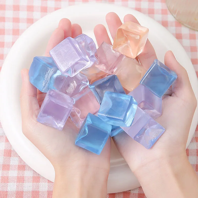 スクイーズアイスキューブ フィジェット ストレス解消 握るおもちゃ 子供 大人 パーティーギフト 減圧 自閉症 ADHD 感覚不安症 治療