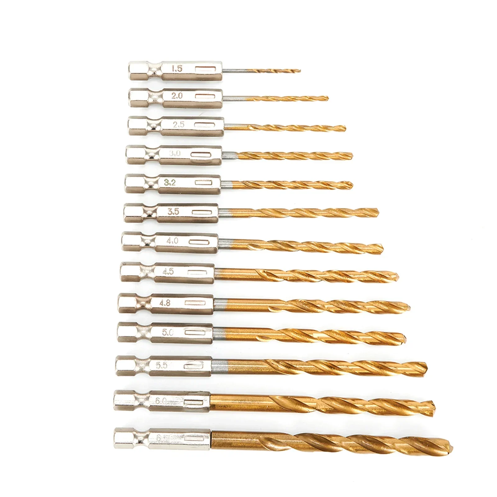 

Replacement HSS Drill Bit Hexagon Drill Bit 1.5mm-6.5mm Hexagon Shank High Speed Steel For Cordless Screwdriver