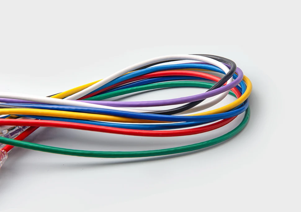 (5 Stück/Packung) Patchkabel RJ45 Farbiges UTP Cat6A 28AWG Slim Ethernet-Netzwerkkabel Cat 6 Ethernet-Kabel 4 PVC Cat7 STP Internet LAN-Kabel – Detail 3