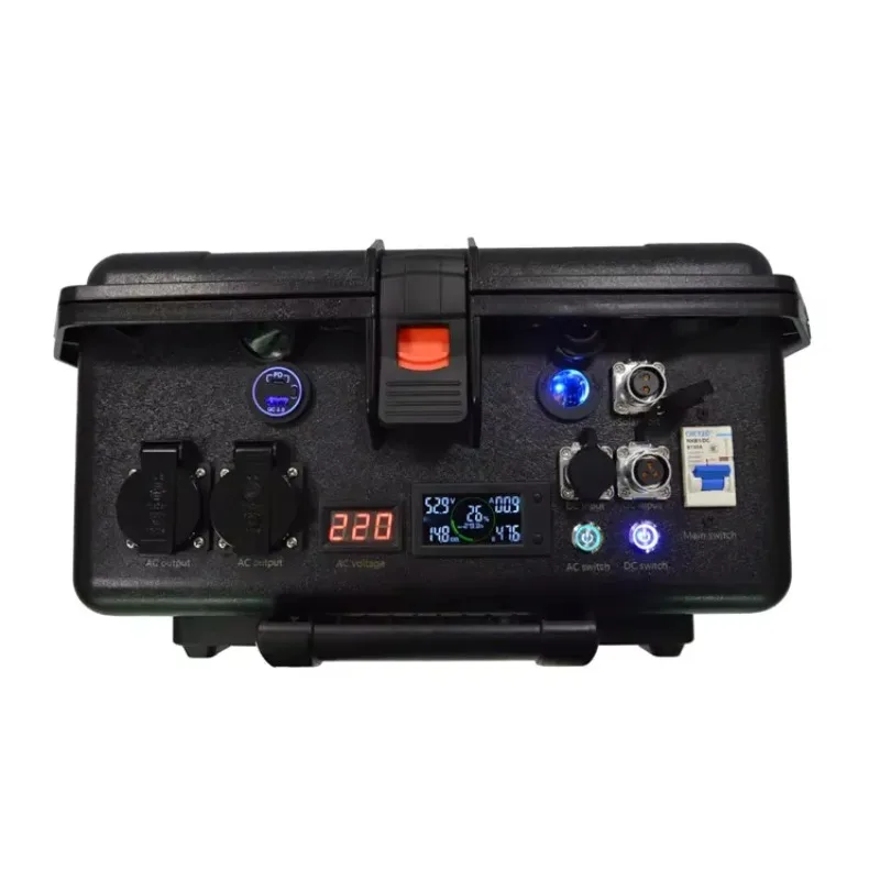 110v 220v Solar Power Generator 5kw Portable Power Station Lifepo4 Pure Sine Wave  Solar Generator 5000W